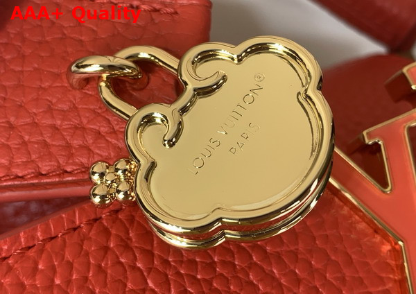 Louis Vuitton Capucines East West Mini Sari Red Taurillon Leather M27300 Replica