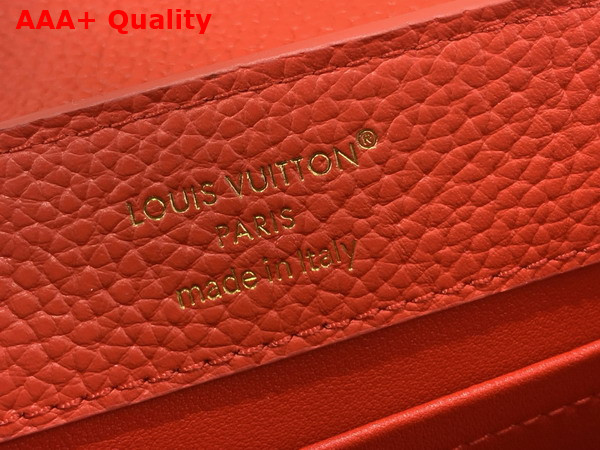 Louis Vuitton Capucines East West Mini Sari Red Taurillon Leather M27300 Replica
