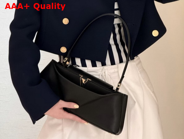 Louis Vuitton Capucines Edito in Black Calfskin Leather M29959 Replica