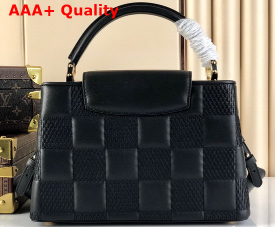 Louis Vuitton Capucines MM Black Damier Quilted Lambskin Replica
