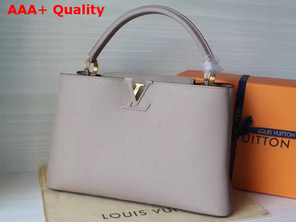 Louis Vuitton Capucines MM Cuir Taurillon Galet Replica