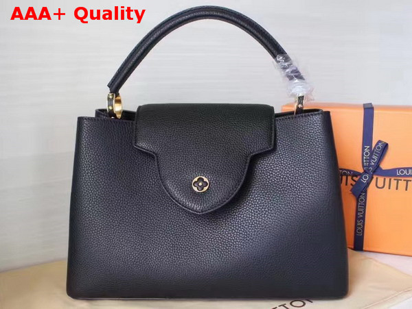 Louis Vuitton Capucines MM Cuir Taurillon Noir Replica