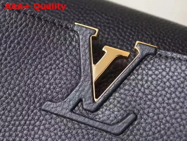 Louis Vuitton Capucines MM Cuir Taurillon Noir Replica