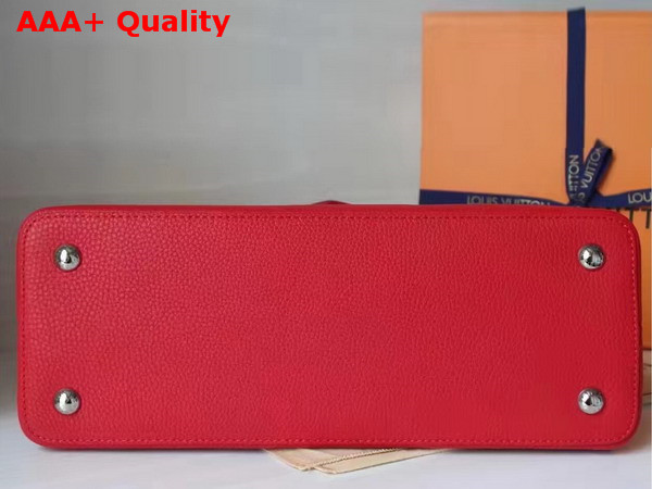 Louis Vuitton Capucines MM Cuir Taurillon Rubis Replica