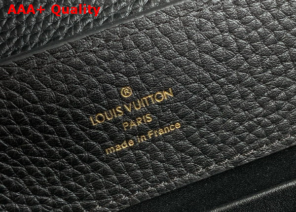 Louis Vuitton Capucines MM Handbag Black Taurillon Leather Replica