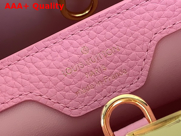Louis Vuitton Capucines MM Handbag in Candy Pink Taurillon Leather Replica