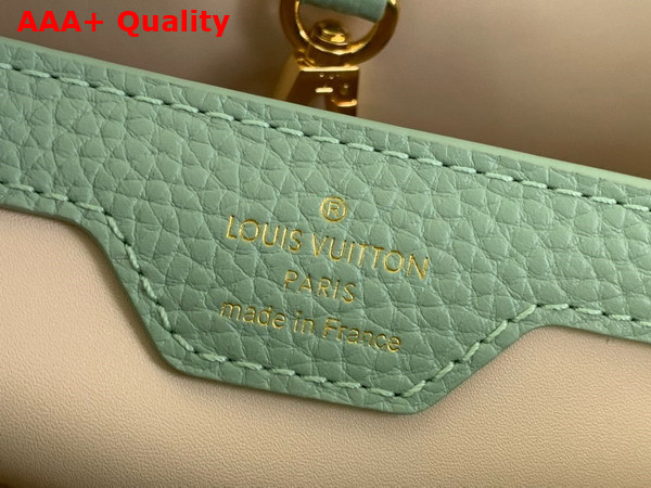 Louis Vuitton Capucines MM Handbag in Jade Green Taurillon Leather Replica