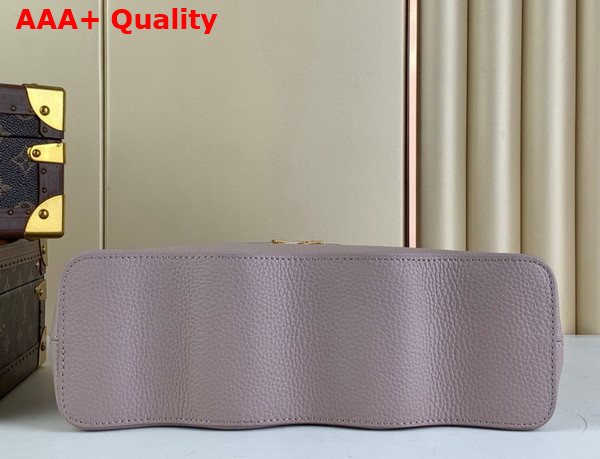 Louis Vuitton Capucines MM Handbag with a Wavy Base in Light Pink Taurillon Leather Replica