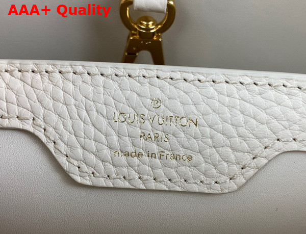 Louis Vuitton Capucines MM Handbag with a Wavy Base in Light Pink Taurillon Leather Replica