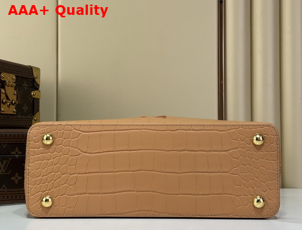 Louis Vuitton Capucines MM Souple Arizona Crocodile Embossed Calfskin Replica