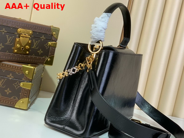 Louis Vuitton Capucines MM Souple Black Calfskin Leather M12924 Replica