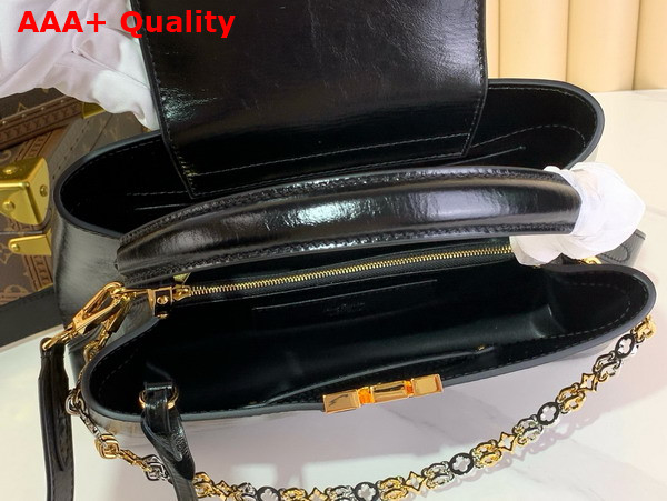 Louis Vuitton Capucines MM Souple Black Calfskin Leather M12924 Replica