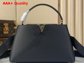 Louis Vuitton Capucines MM Souple in Black Calfskin Leather M14370 Replica