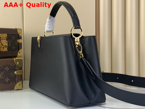 Louis Vuitton Capucines MM Souple in Black Calfskin Leather M14370 Replica