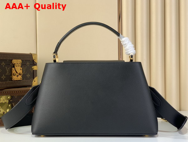 Louis Vuitton Capucines MM Souple in Black Calfskin Leather M14370 Replica