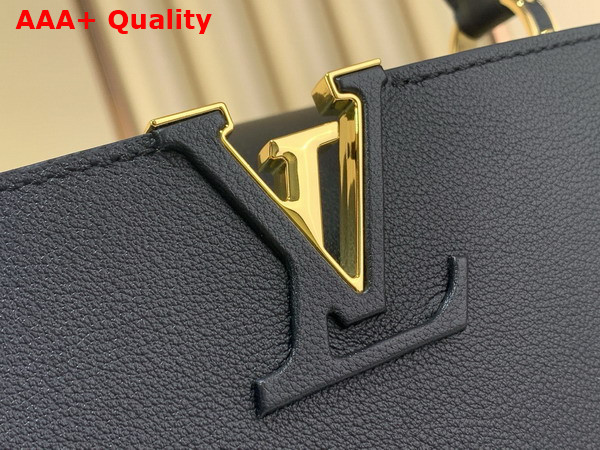 Louis Vuitton Capucines MM Souple in Black Calfskin Leather M14370 Replica