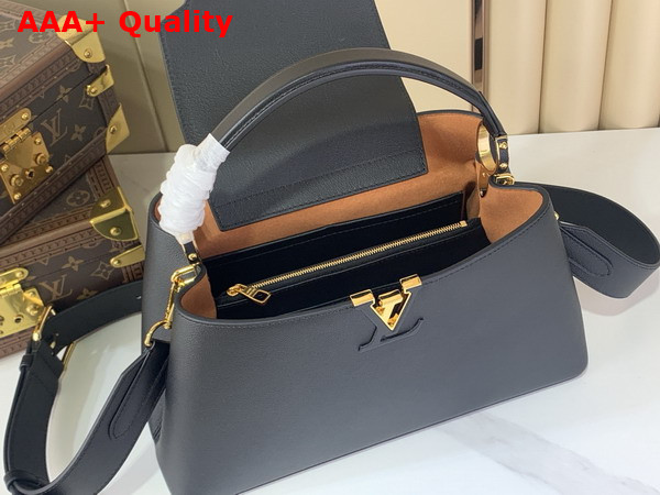 Louis Vuitton Capucines MM Souple in Black Calfskin Leather M14370 Replica