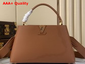 Louis Vuitton Capucines MM Souple in Cognac Calfskin Leather M14371 Replica