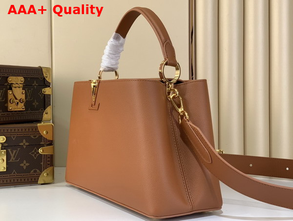 Louis Vuitton Capucines MM Souple in Cognac Calfskin Leather M14371 Replica