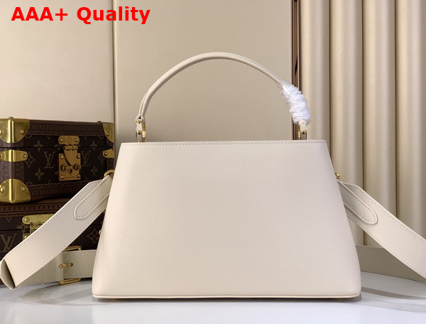 Louis Vuitton Capucines MM Souple in Quartz White Calfskin Leather M14979 Replica