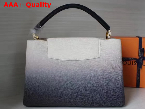 Louis Vuitton Capucines MM Taurillon Leather Blue Gradient Color Effect Replica