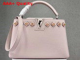 Louis Vuitton Capucines PM in Pink with Flowers Replica
