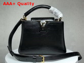 Louis Vuitton Capucines Mini Black Alligator Replica