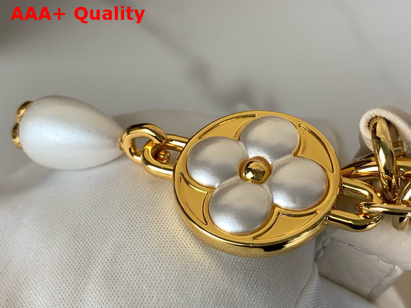 Louis Vuitton Capucines Mini Handbag Cream Mother of Pearl Taurillon Leather Replica