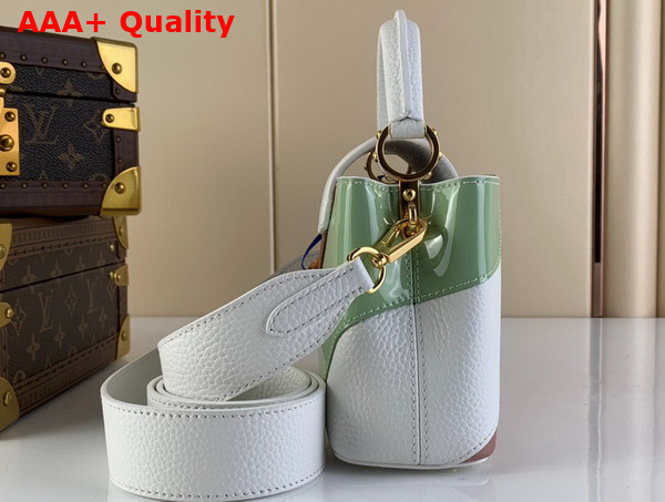 Louis Vuitton Capucines Mini Handbag Fraise Pink Pistache Green Taurillon Leather M59864 Replica