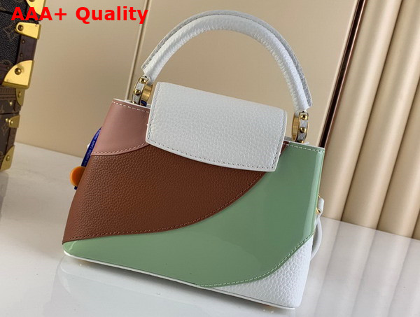 Louis Vuitton Capucines Mini Handbag Fraise Pink Pistache Green Taurillon Leather M59864 Replica