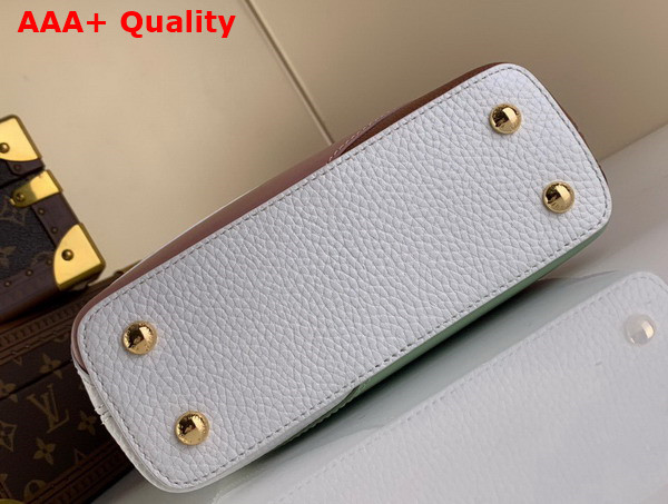 Louis Vuitton Capucines Mini Handbag Fraise Pink Pistache Green Taurillon Leather M59864 Replica