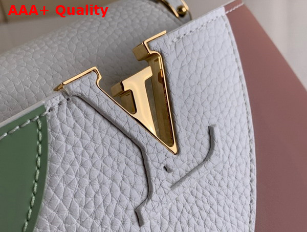 Louis Vuitton Capucines Mini Handbag Fraise Pink Pistache Green Taurillon Leather M59864 Replica