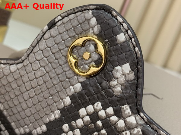 Louis Vuitton Capucines Mini Handbag Galet Gray Taurillon and Python Leather N85517 Replica