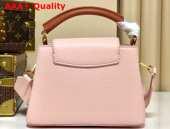 Louis Vuitton Capucines Mini Handbag Vanille Gold Taurillon Leather M59253 Replica