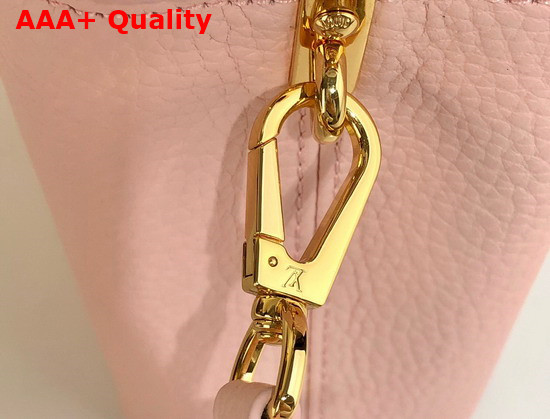 Louis Vuitton Capucines Mini Handbag Vanille Gold Taurillon Leather M59253 Replica