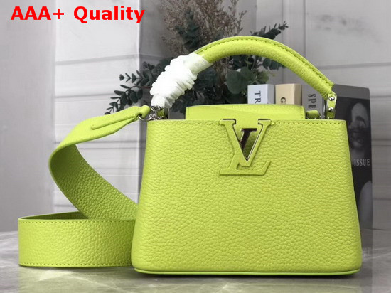 Louis Vuitton Capucines Mini Handbag Vert Chartreuse Taurillon Leather M55985 Replica