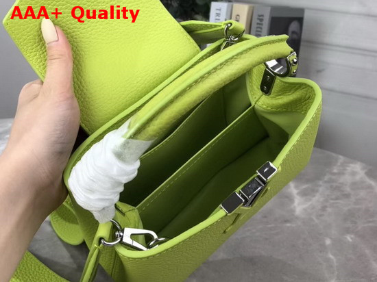 Louis Vuitton Capucines Mini Handbag Vert Chartreuse Taurillon Leather M55985 Replica