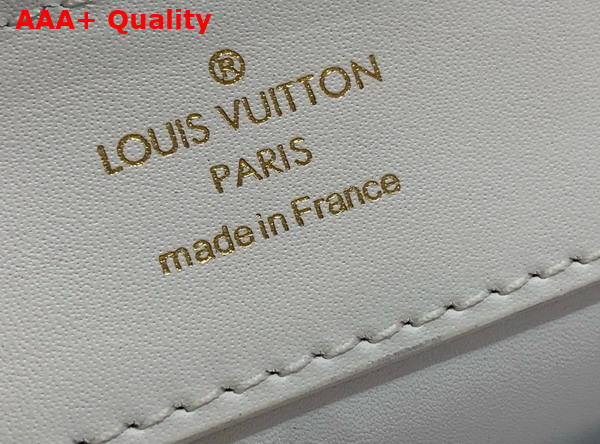 Louis Vuitton Capucines Mini Handbag White Cyrstals On Textile Replica
