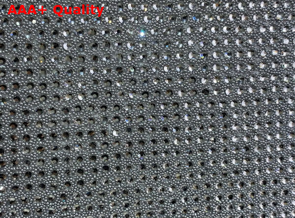 Louis Vuitton Capucines Mini Handbag White Cyrstals On Textile Replica