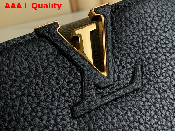 Louis Vuitton Capucines Mini Handbag in Black Taurillon Leather M24729 Replica