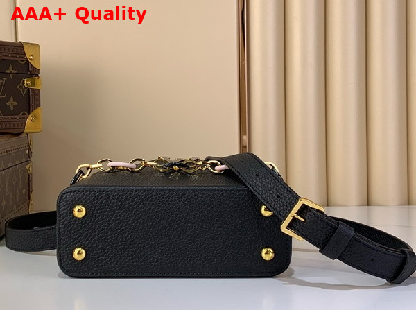 Louis Vuitton Capucines Mini Handbag in Black Taurillon Leather Part of the Harmony Collection Replica