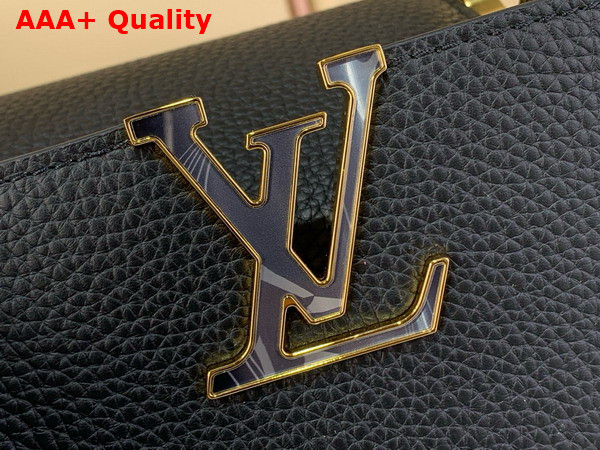 Louis Vuitton Capucines Mini Handbag in Black Taurillon Leather Part of the Harmony Collection Replica