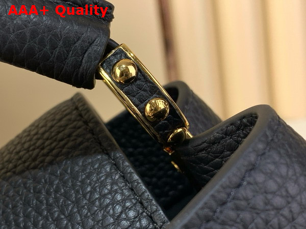 Louis Vuitton Capucines Mini Handbag in Black Taurillon Leather Part of the Harmony Collection Replica