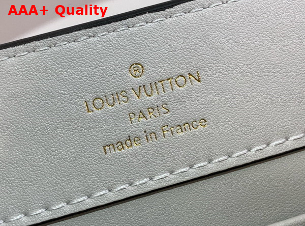 Louis Vuitton Capucines Mini Handbag in Grey Ostrich Leather with Triple Chain Adornment Replica