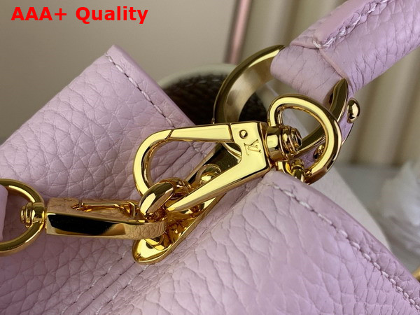 Louis Vuitton Capucines Mini Handbag in Marshmallow Taurillon Leather M23951 Replica
