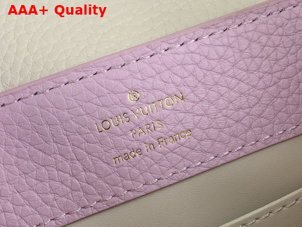 Louis Vuitton Capucines Mini Handbag in Marshmallow Taurillon Leather M23951 Replica