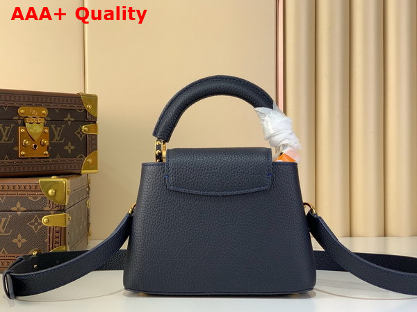 Louis Vuitton Capucines Mini Handbag in Navy Taurillon Leather Part of the Harmony Collection M14971 Replica