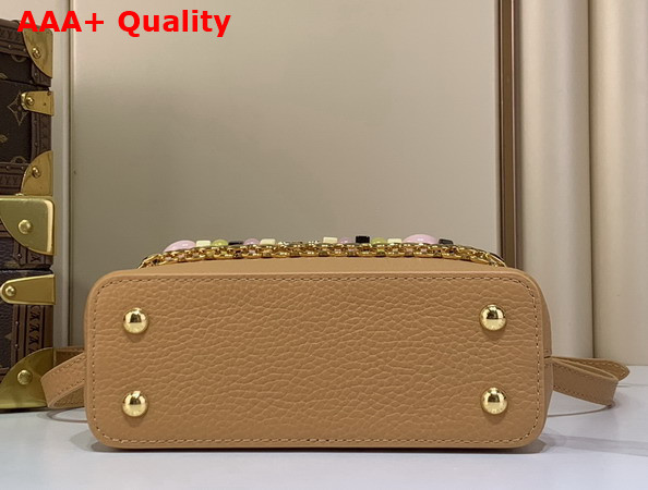 Louis Vuitton Capucines Mini Handbag in Noisette Taurillon Leather Replica