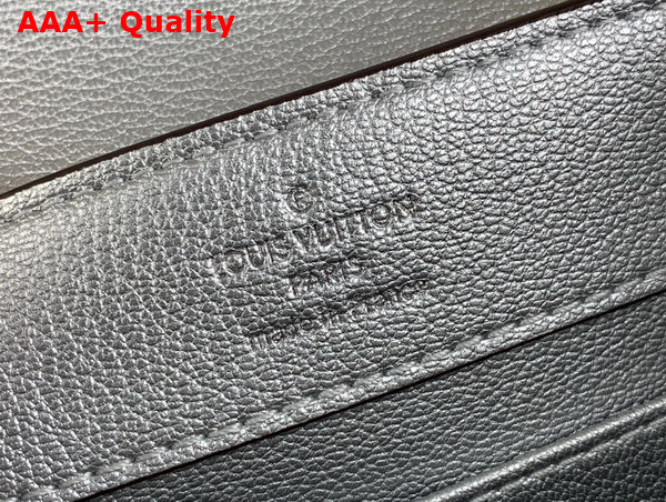 Louis Vuitton Capucines Mini Handbag in Silver Ostrich Replica