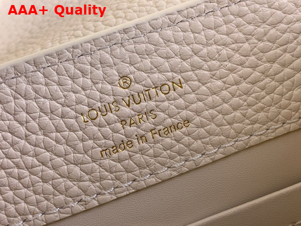 Louis Vuitton Capucines Mini Handbag in Snow Taurillon Leather M24733 Replica